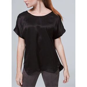 White House Black Market Women’s Black Short Sleeve XS